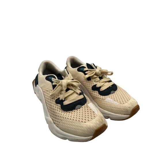 Sorel Kinetic Rnegd Lace Up Sneakers Ivory Sz 8.5 Womens Athletic Running Casual - Picture 1 of 10